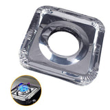 10 Pcs Square Shaped Stove Cover, Anti-oil Aluminum Foil