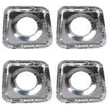 10 Pcs Square Shaped Stove Cover, Anti-oil Aluminum Foil