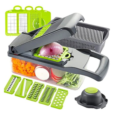 11 in 1 Vegetable Slicer Chopper with Container