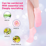 1 Pair Silicone Moisturizing Material Gel Heel Socks