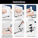 Pack of 2 Wire Cable Organizer Clip Adhesive Cord Storage