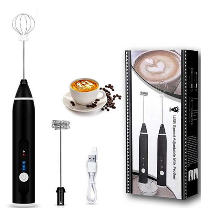 3 Speed Rechargeable Handheld Milk Frother & Blender