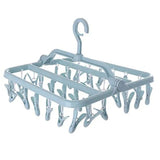 24 Clips Foldable Plastic Laundry Hanger