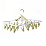 24 Clips Foldable Plastic Laundry Hanger