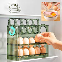 3 Layer Egg Storage Container 24 Grid Egg Holder For Refrigerator