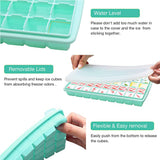 36 Grids Silicone Ice Cube Jelly Tray with Lid