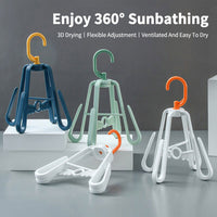 1 Pcs 360 Degree Rotatable Four Sided Clothes or Shoe Hanger