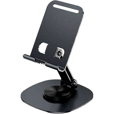 360 Degree Rotating Aluminum Phone Holder Stand with Folding Bracket