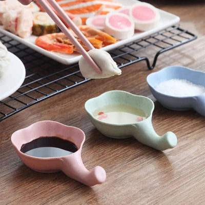 3 Pcs Designer Sauce Dish (Fiber + PP Plastic)