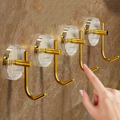 Luxurious Punch-Free Strong Self Adhesive Acrylic Hook (4 Pcs)