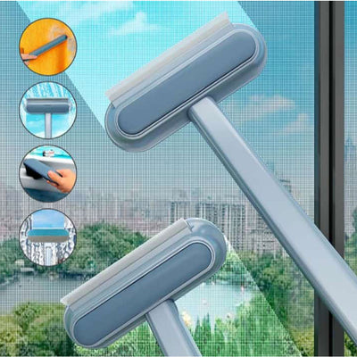 4 in 1 Multifunctional Mesh Cleaning Brush & Wiper with Extended Handle