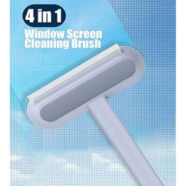 4 in 1 Multifunctional Mesh Cleaning Brush & Wiper with Extended Handle