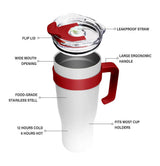 40oz Tumbler with Handle and Straw, Double Wall Vacuum Insulated Stainless Steel Stanley Water Bottle