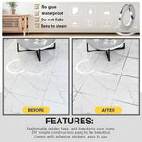 Waterproof Self-adhesive Floor Edging Tile Seam Sticker Tape - 50M (Gold, Silver)