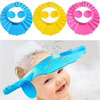 Kids Shower Cap Bath Visor Soft Adjustable Hat With Ear Safety