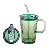 Coffee Cup Mug With Lid And Straw (Infuser Cup for Hot & Cold Beverages - 435ml)