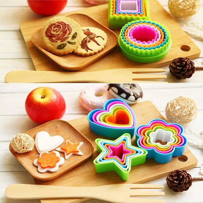 Cookie or Biscuit Cutter Set – Plastic (5 Pcs Set)