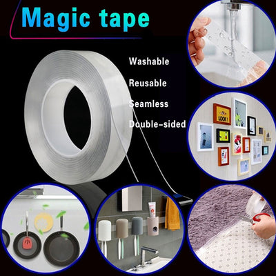 Double-Sided Grip Nano PU Gel Tape Washable (3 Meter)