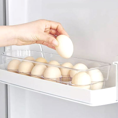 12 Grids Acrylic Egg Storage Holder Box with Lid