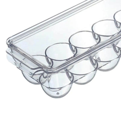 12 Grids Acrylic Egg Storage Holder Box with Lid