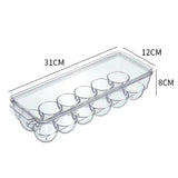 12 Grids Acrylic Egg Storage Holder Box with Lid