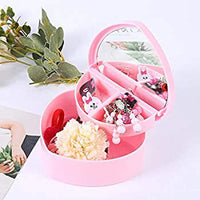 Girl Heart Shaped Jewelry Storage Box (Double Storage)