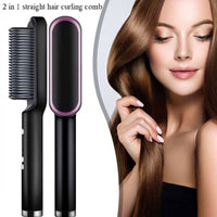 Anti Scaled Professional Hair Styling Straightener Brush for Girls