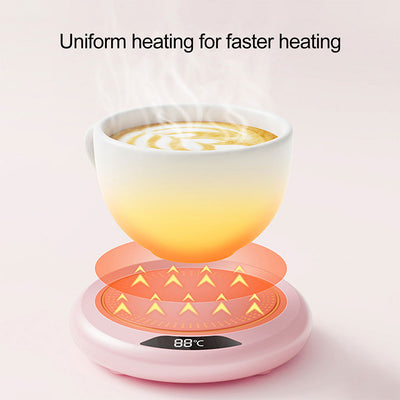 USB Mug Warmer with 3 Temperature Settings (Heated Thermostatic Coaster)