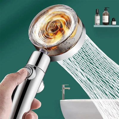 360 Degree Rotatable High Pressure Shower Head (Rotated Propeller with Fan)