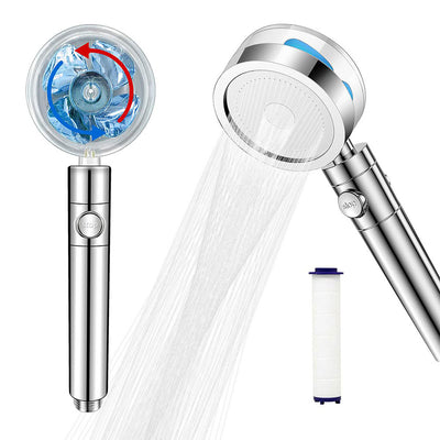 360 Degree Rotatable High Pressure Shower Head (Rotated Propeller with Fan)