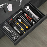 8 Compartments Foldable Cutlery Holder (Compact  & Expandable Utensil Tray)