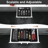 8 Compartments Foldable Cutlery Holder (Compact  & Expandable Utensil Tray)