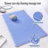 Large Silicone Shower Foot Scrubber Mat with Suction Cups (44×74 cm)