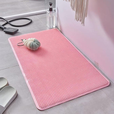 Large Silicone Shower Foot Scrubber Mat with Suction Cups (44×74 cm)