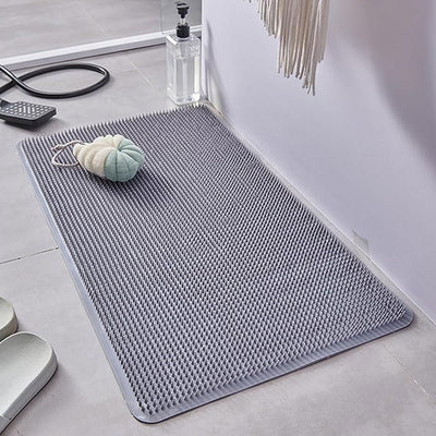 Large Silicone Shower Foot Scrubber Mat with Suction Cups (44×74 cm)