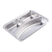 Stainless Steel Metal Sectioned Divided Plate with Lid