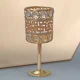 Metal & Crystal Candles Stand Decoration (3 Pcs Set)