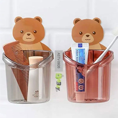 Multifunction Bear Wall Mounted Toothbrush Holder