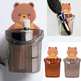 Multifunction Bear Wall Mounted Toothbrush Holder