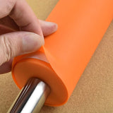 Non-Stick Silicone Rolling Pin with Steel Handle