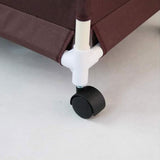 3 Compartment Rolling Laundry Sorter Basket with Wheels & Lid Cover (Oxford Fabric)