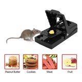 Pack of 2 Reusable Plastic Mouse Catcher, Quick and Effective Mouse Snap Trap