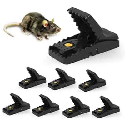 Pack of 2 Reusable Plastic Mouse Catcher, Quick and Effective Mouse Snap Trap