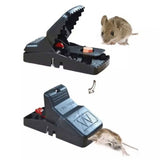 Pack of 2 Reusable Plastic Mouse Catcher, Quick and Effective Mouse Snap Trap