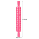 Flower & Heart Embossing Rolling Pin (Plastic DIY Dough Roller)