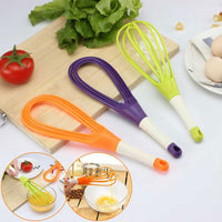 Foldable Manual Egg Beater & Whisker (Plastic)