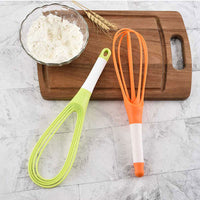 Foldable Manual Egg Beater & Whisker (Plastic)