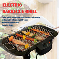 Portable Electric BBQ Grill, Non Stick with 5 Temperature Adjustments (2000W)