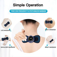 Portable Mini Neck Electric Massager (Back & Shoulder Fatigue Reliever)