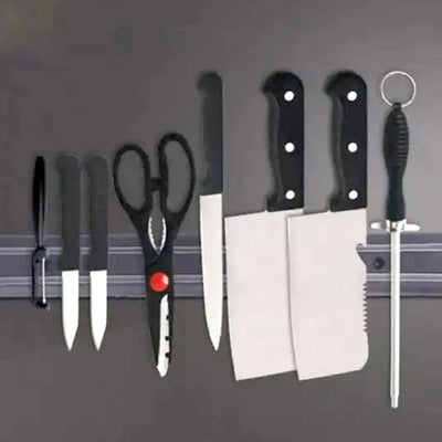 Powerful Magnetic Knife Holder (38cm - Black)